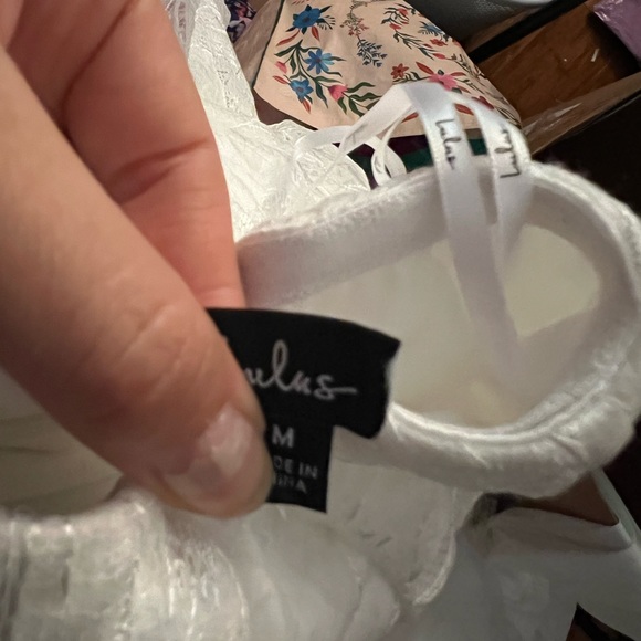 Ivory White Embroidered Bustier Strapless Tulle Mini Dress 🌿 - Picture 8 of 9